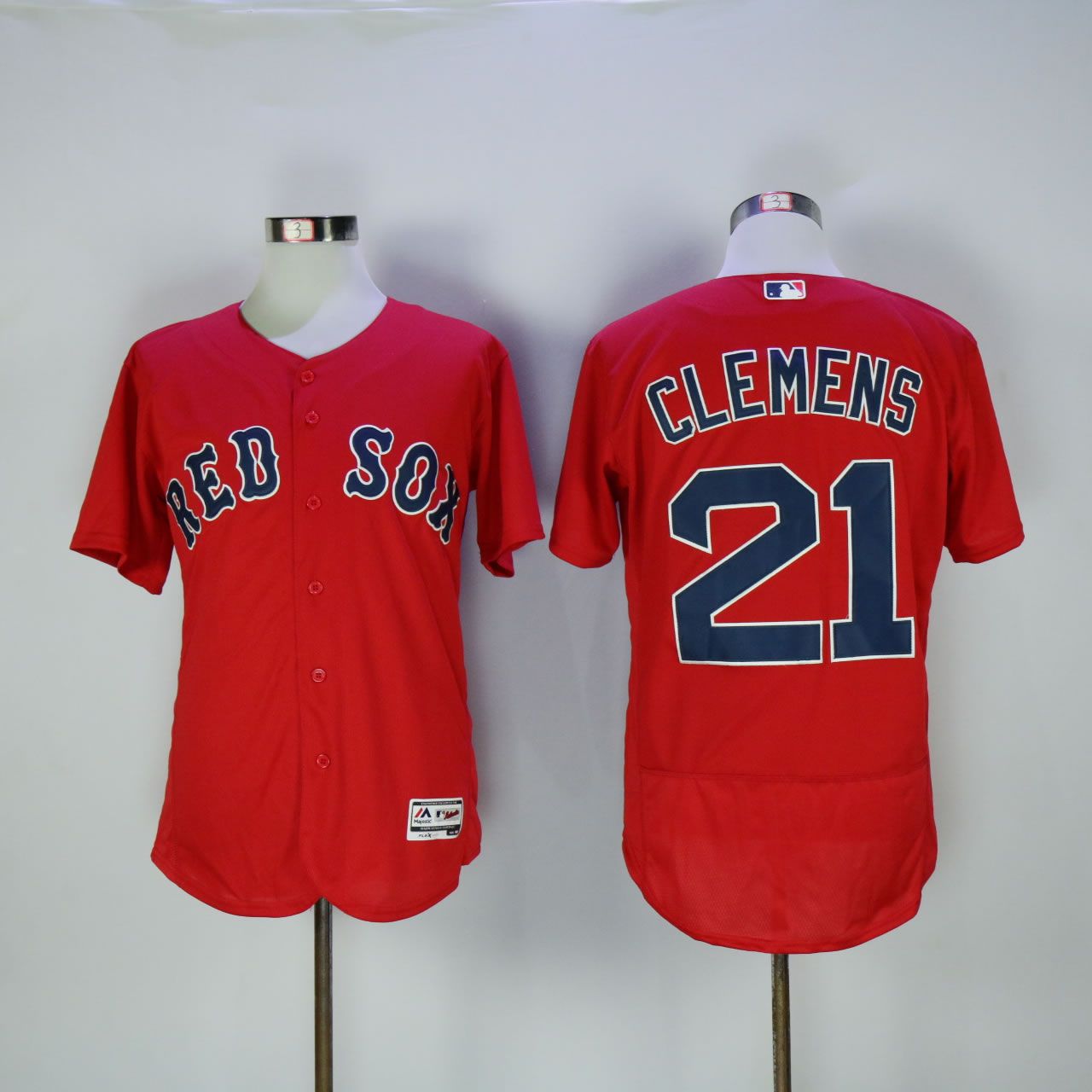 Men Boston Red Sox 21 Clemens Red MLB Jerseys